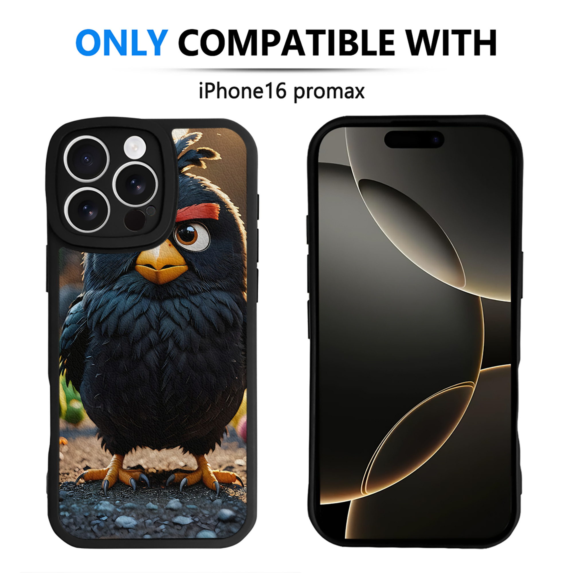 （画像用） Angry Birds アングリーバード 【iPhone 16シリーズ対応】シリコンスマホケース（レザー調） 材質：シリコン